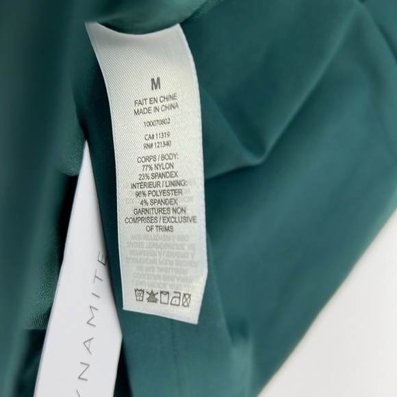 Dynamite NWT Women's Green lota bare square neck cropped Top - Picture 6 of 6